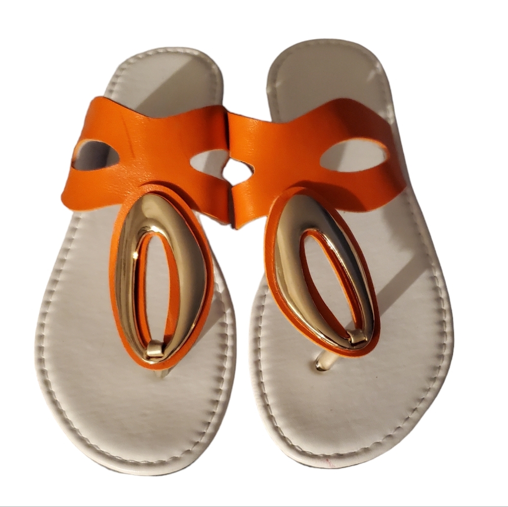 Women's Flat Anti-Slip, Comfortable, Hollow Out Clip Toe‎ Size 7 Summer Sandals - Picture 5 of 9